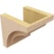 Ekena Millwork 6"W x 6"D x 6"H Wide Helena Rough Cedar Woodgrain TimberThane Corbel, Primed Tan CORUR06X06X06HELRCPR - alternate 2